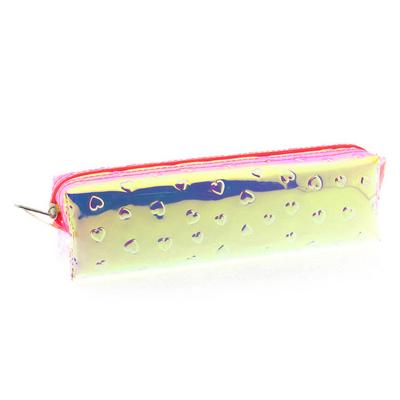 Bear & Deer Kc0050 Kabartmalı Kalem Çantası Kalp Pembe