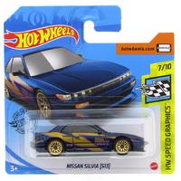 Hot Wheels 2020 Speed Graphics 7/10 Nissan Silvia S13 Mavi