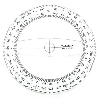 Yıldızlar 068 Açı Ölçer Minkale Tam Daire Protractors 360Cc