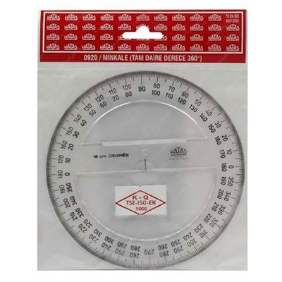 Hatas 0920 Açı Ölçer Minkale Tam Daire Protractors 360Cc