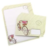 Fantazi Mektup Kağıdı Zarf Set 10'Lu Bike