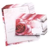 Fantazi Mektup Kağıdı Zarf Set 10'Lu Red Rose