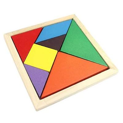 Ahşap Büyük Tangram 17X17cm