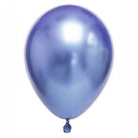 Balon 12 İnch 30Cm 10'Lu Paket Metalik Mavi