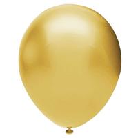 Balon 12 İnch 30Cm 10'Lu Paket Metalik Altın