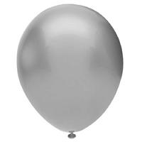 Balon 12 İnch 30Cm 10'Lu Paket Metalik Gümüş