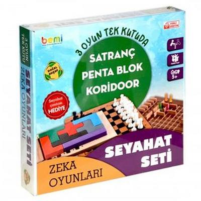 Bemi Seyehat Seti 3 Oyun Tek Kutuda
