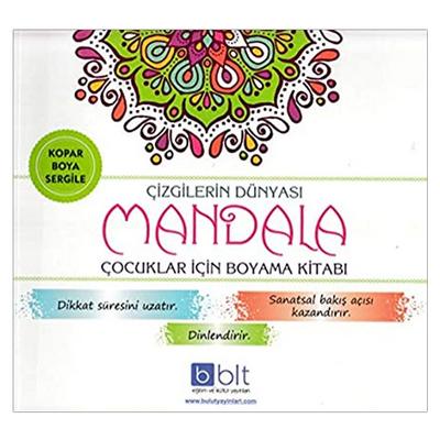 Bulut - Çocuklar İçin Mandala Boyama Kitabı Çizgilerin Dünyası