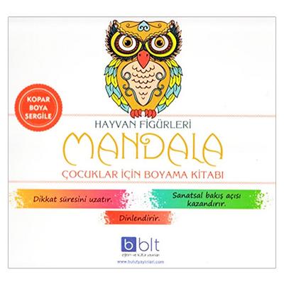 Bulut - Çocuklar İçin Mandala Boyama Kitabı Hayvan Figürleri