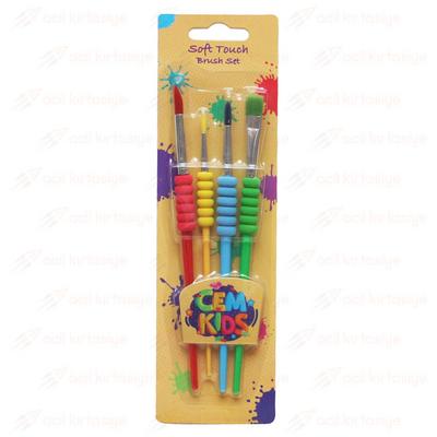 Cem Kids Soft Touch Fırça Seti 4'Lü