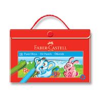 Faber-Castell Pastel Boya 18 Renk Plastik Çantalı