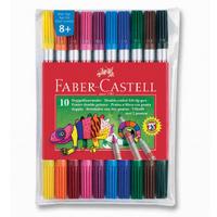Faber-Castell Çift Taraflı Keçeli Kalem 10 Renk