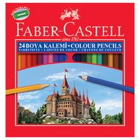 Faber-Castell Kuru Boya Karton Kutu Tam Boy 24 Renk