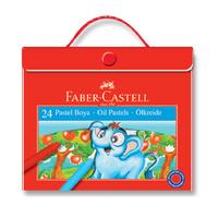 Faber-Castell Pastel Boya 24 Renk Plastik Çantalı