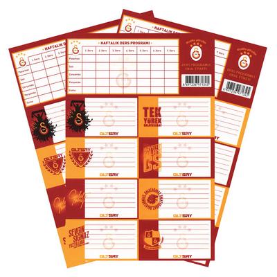 Galatasaray Okul Etiketi 3'Lü Paket