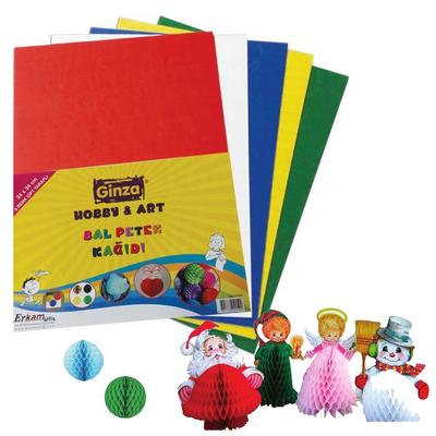 Ginza Bal Petek Kağıdı 24X34cm 5 Renk Çift Taraflı