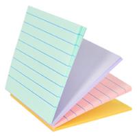 Hopax Stıck'n Yapışkanlı Not Kağıdı 76X76mm Pastel Çizgili