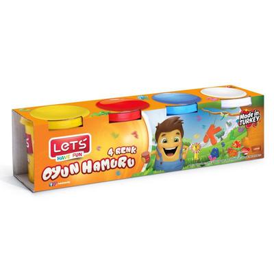 Lets L8340 Oyun Hamuru 4'Lü 600Gr Büyük Boy