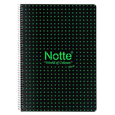 Notte Black Pp. Sp. Defter A4 80 Yaprak Çizgili Yeşil