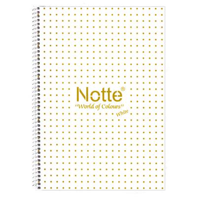 Notte White Pp. Sp. Defter A4 100 Yaprak Çizgili Turuncu