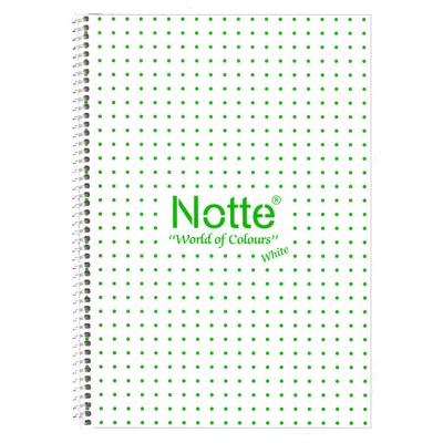 Notte White Pp. Sp. Defter A4 100 Yaprak Kareli Yeşil