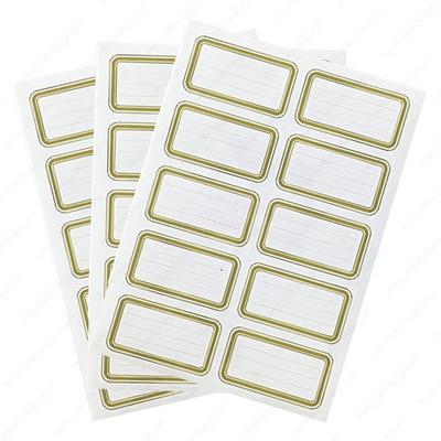 Keskin Color Tek Renk Okul Etiketi 3'Lü Paket Altın