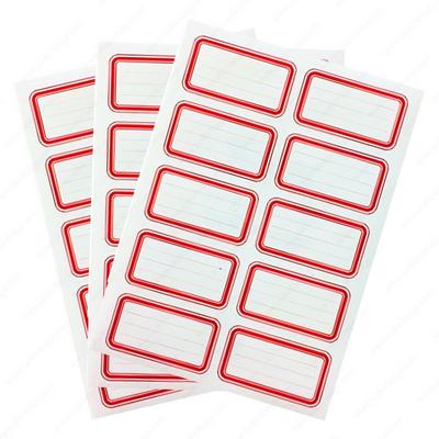 Keskin Color Tek Renk Okul Etiketi 3'Lü Paket Kırmızı