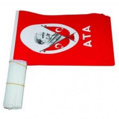 Çıtalı Sopalı Ata Bayrak Normal Boy 80'Li