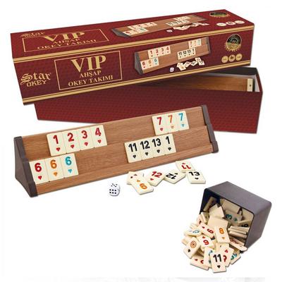 Star Vip Ahşap Okey Takımı