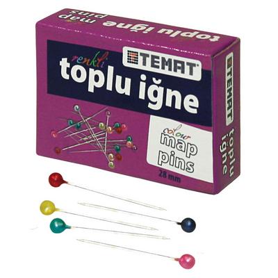 Temat Renkli Toplu İğne 28Mm