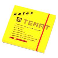Temat Yapışkanlı Not Kağıdı 75X75mm 80'Li Neon Sarı
