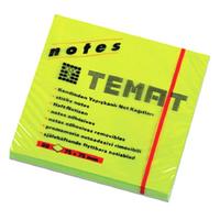 Temat Yapışkanlı Not Kağıdı 75X75mm 80'Li Neon Yeşil